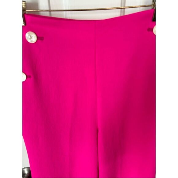 J.Crew high-rise wide leg, pink trousers sailor style with pockets - Picture 2 of 8